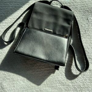 Nine West • Black Leather Backpack